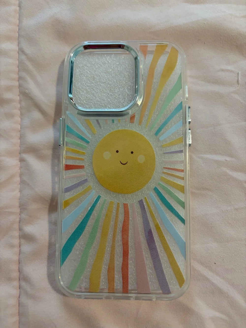 iPhone 14pro Clear Rainbow Sun Phone Case